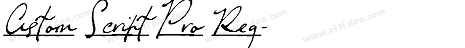 Aston Script Pro Reg字体转换